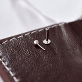 14K White Gold Classic Ball Threadless 2mm Piercing