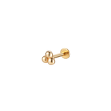 14K Gold Trio Ball Threadless Piercing