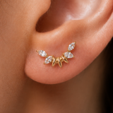 Titanium PVD Gold Aurora Wing Piercing