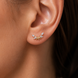 Titanium PVD Gold Aurora Wing Piercing