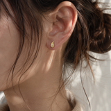 Titanium PVD Gold Tear of Light Threaded Piercing