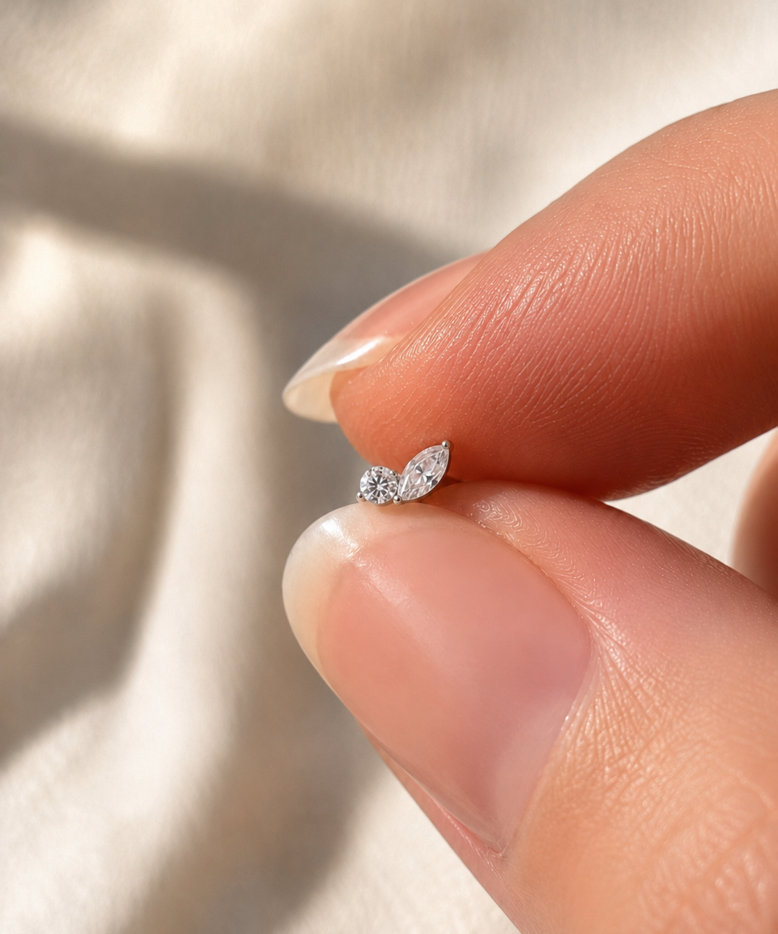 Titanium First Sprout Threaded Piercing