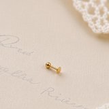 Titanium PVD Gold Disco Ball Threadless 3mm Piercing