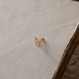 Titanium PVD Gold Butterfly Threadless Piercing