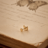 Titanium PVD Gold Butterfly Threadless Piercing