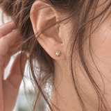 Titanium PVD Gold Pearl Haven Threaded Piercing