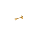 Titanium PVD Gold Disco Ball Threadless 3mm Piercing