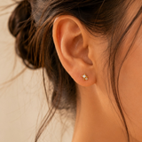 Titanium PVD Gold Guiding Light Star Threadless Piercing
