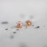 9K Gold Pink Sakura Earrings