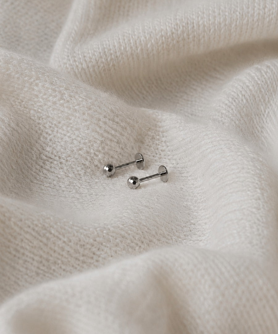 Titanium Disco Ball Threadless 3mm Piercing
