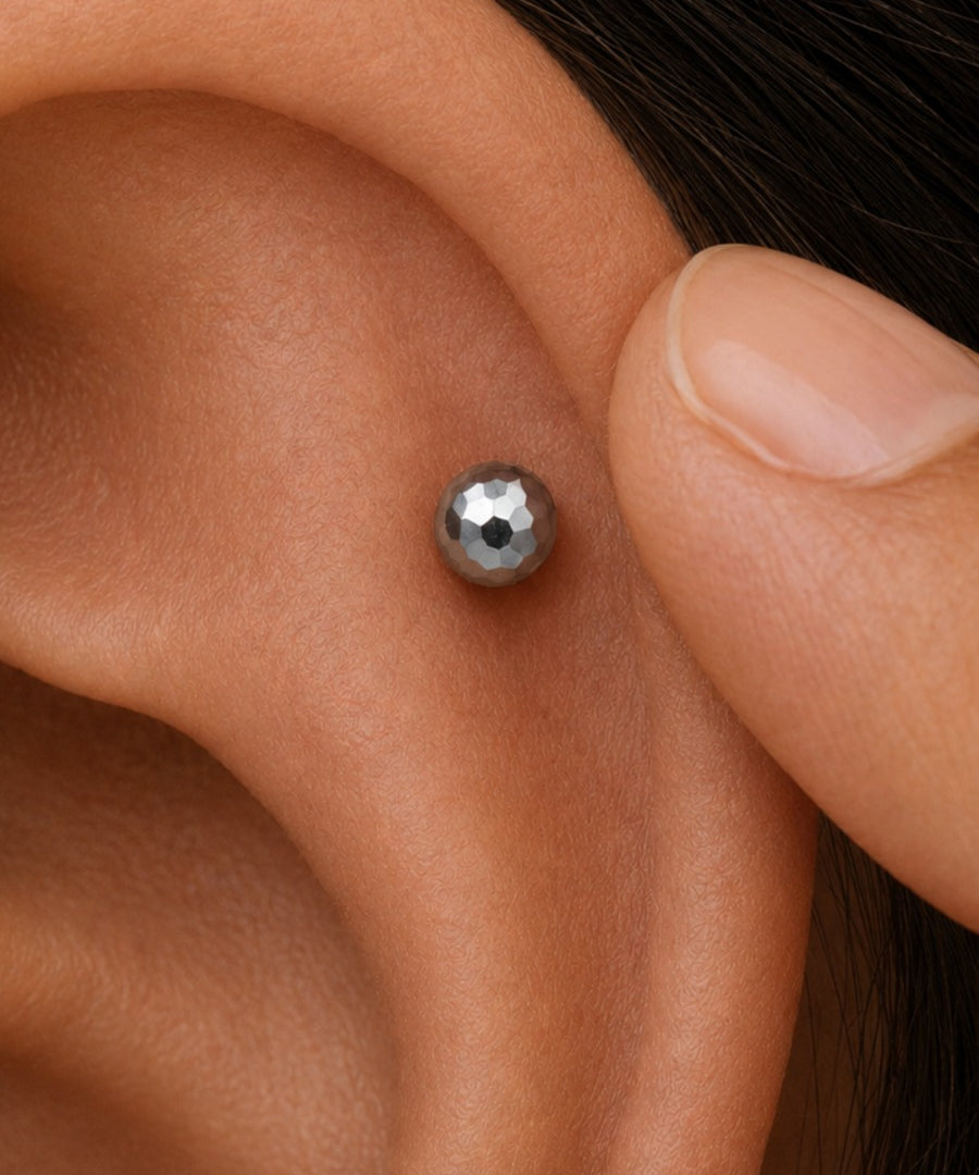 Titanium Disco Ball Threadless 3mm Piercing