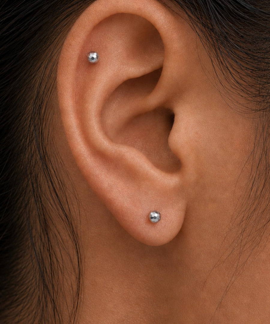 Titanium Disco Ball Threadless 3mm Piercing