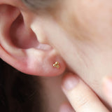 14K Gold Trio Ball Threadless Piercing