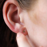 14K Gold Luna Disc Threadless Piercing
