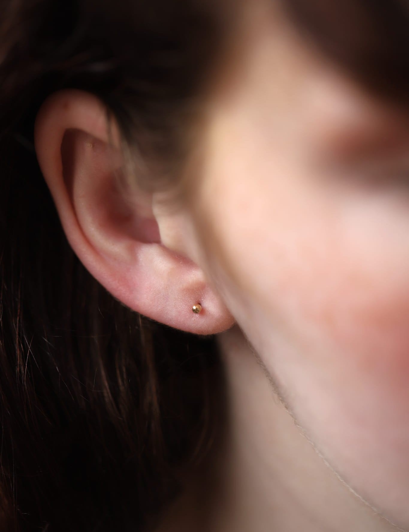 14K Gold Classic Ball Threadless 2mm Piercing