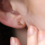 14K Gold Serpent Motif Threadless Piercing