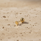 Titanium PVD Gold Disco Ball Threaded 5mm Piercing