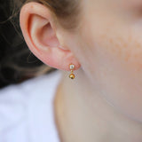 Gold Starlight Globe Earrings