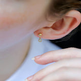 Gold Starlight Globe Earrings