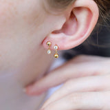 Gold Starlight Globe Earrings