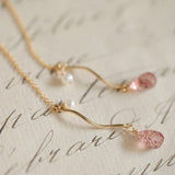 Velvet Berry Ear Threader
