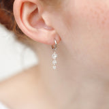 Silver Water Droplet Earrings