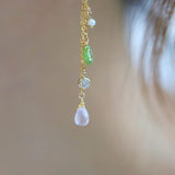 Pink Sakura Radiance Drop Earrings
